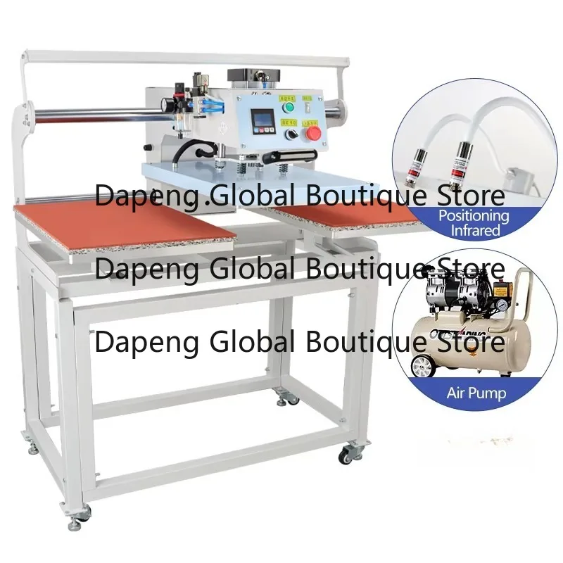40*60CM Professional Pneumatic up Sliding Dual Platen Heat Press Machine With Infra-red Positioning for T Shirts
40*60CM Professional Pneumatic up Sliding Dual Platen Heat Press Machine With Infra-red Positioning for T Shirts
