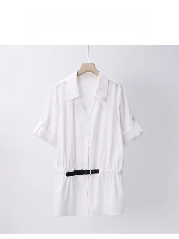 Pamajia plus Size Women's Shirt Summer Elegant Loose White Short Sleeve Top Casual Style Cotton Blend Neck Regular Length
Pamajia plus Size Women's Shirt Summer Elegant Loose White Short Sleeve Top Casual Style Cotton Blend Neck Regular Length
