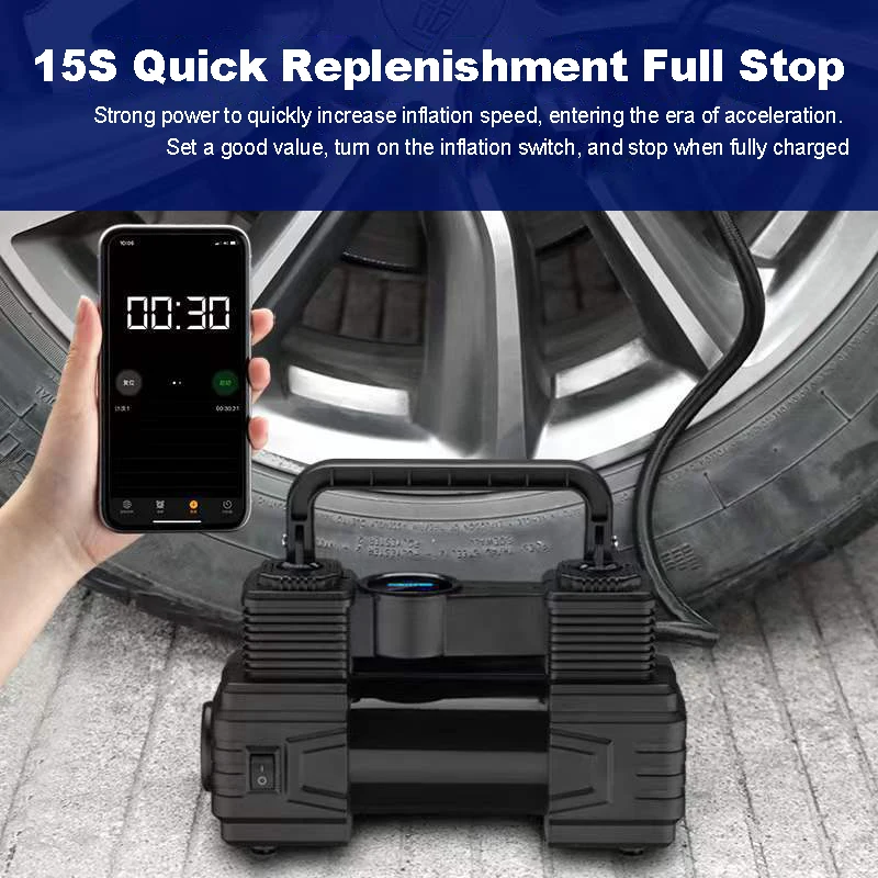 Electric Tire Inflator 150 PSI 12V Electric Air Pump High Precision Portable Air Pump LED Emergency Flashlight Car Tyre Inflator
Electric Tire Inflator 150 PSI 12V Electric Air Pump High Precision Portable Air Pump LED Emergency Flashlight Car Tyre Inflator