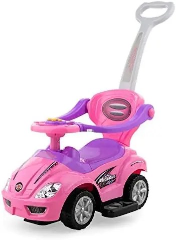 Kids 3-in-1 Push and Pedal Car Toddler Ride On w/Handle, Horn, Music - Red
Kids 3-in-1 Push and Pedal Car Toddler Ride On w/Handle, Horn, Music - Red