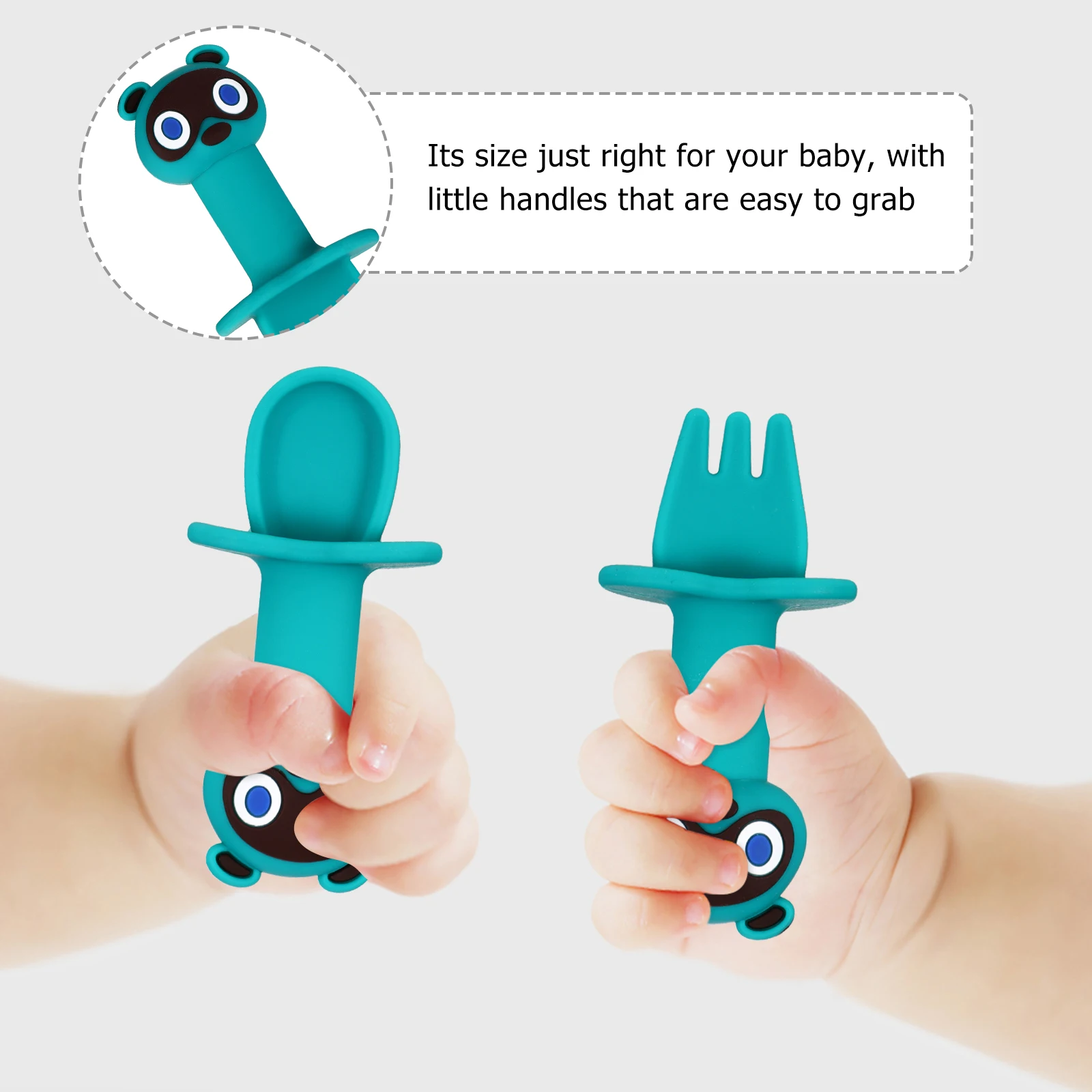 2pcs Silicone Spoon Baby Fork Infant Tableware Cartoon Dining Tool Toddler Utensils Safe Practical WearResistant Eating
2pcs Silicone Spoon Baby Fork Infant Tableware Cartoon Dining Tool Toddler Utensils Safe Practical WearResistant Eating
