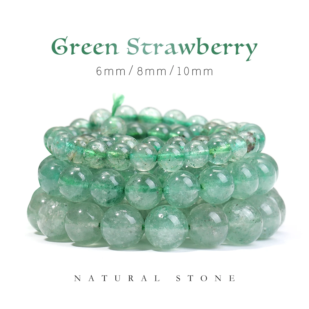 Retail Wholesale Natural Green Strawberry Quartz Round Loose Beads for Jewelry Making DIY gifts Accessories 6/8/10/12mm 15"
Retail Wholesale Natural Green Strawberry Quartz Round Loose Beads for Jewelry Making DIY gifts Accessories 6/8/10/12mm 15"