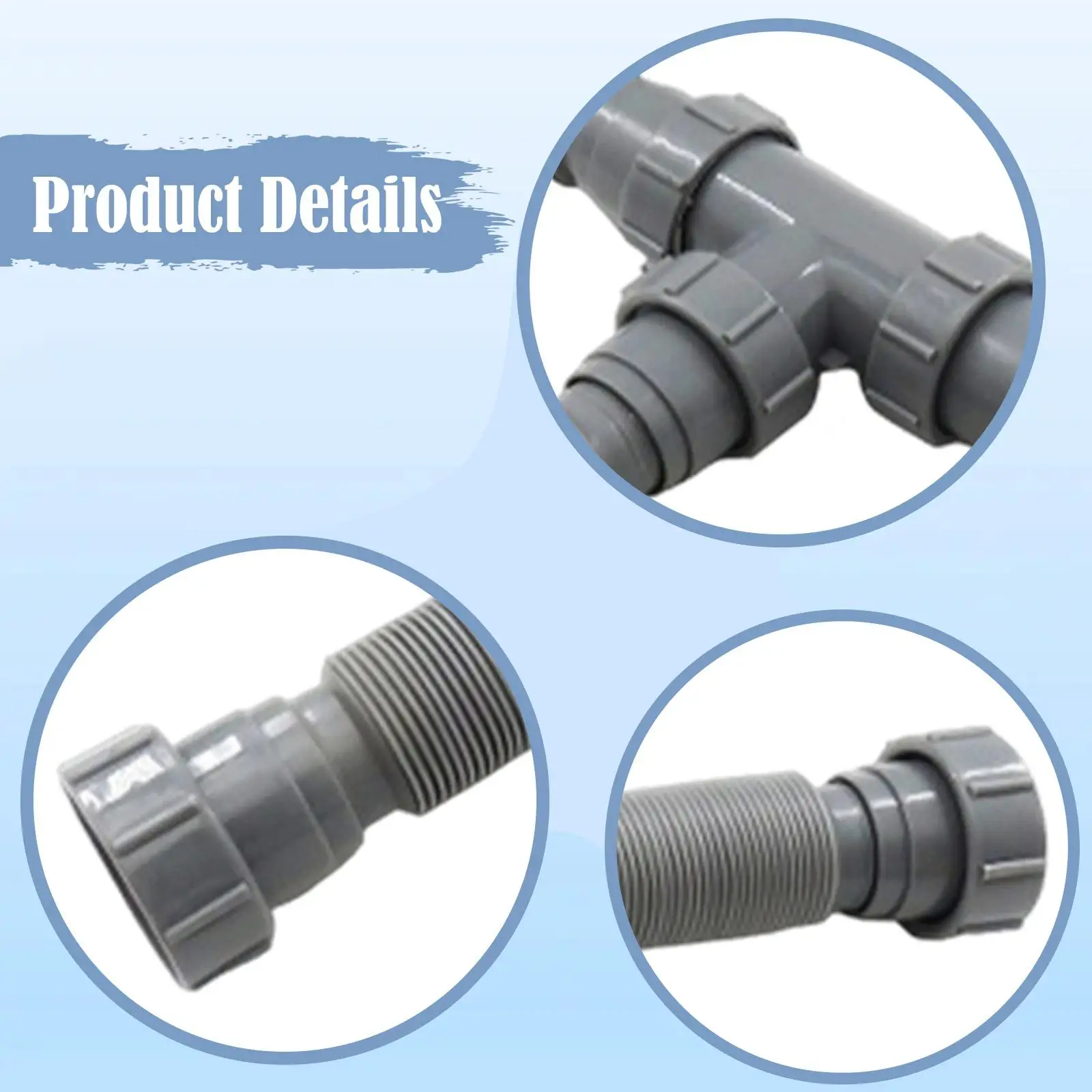 Professional Double Sink Drain Pipe Kit Easy Installation Leakproof Expandable Plastic Tubing Accessory for Repair
Professional Double Sink Drain Pipe Kit Easy Installation Leakproof Expandable Plastic Tubing Accessory for Repair