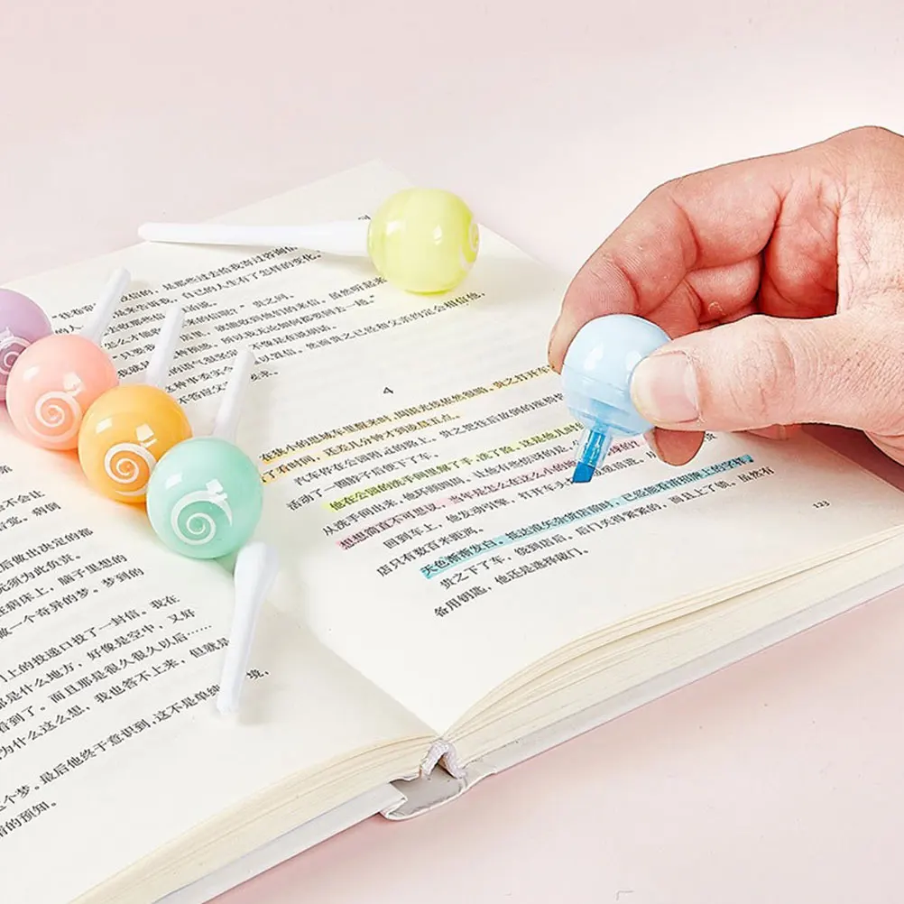6Pcs Lollipop Highlighter Marker Pens Fluorescent Small Colorful Highlighters for Note Taking School Office Art Painting
6Pcs Lollipop Highlighter Marker Pens Fluorescent Small Colorful Highlighters for Note Taking School Office Art Painting