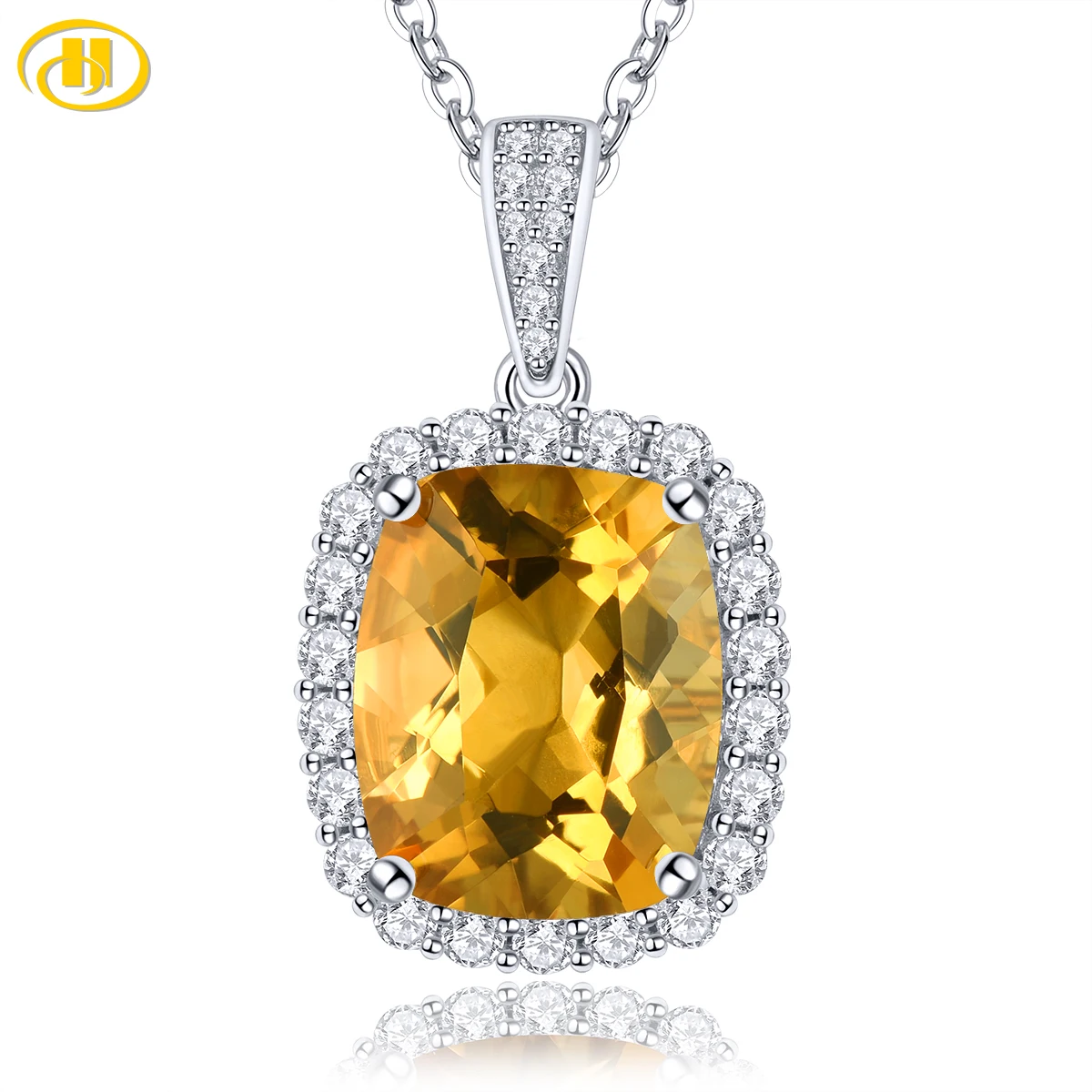Natural Citrine Solid Sterling Silver Pendants 2.7 Carats Genuine Yellow Crystal Classic Women's Fine Jewelry S925 Gifts
Natural Citrine Solid Sterling Silver Pendants 2.7 Carats Genuine Yellow Crystal Classic Women's Fine Jewelry S925 Gifts