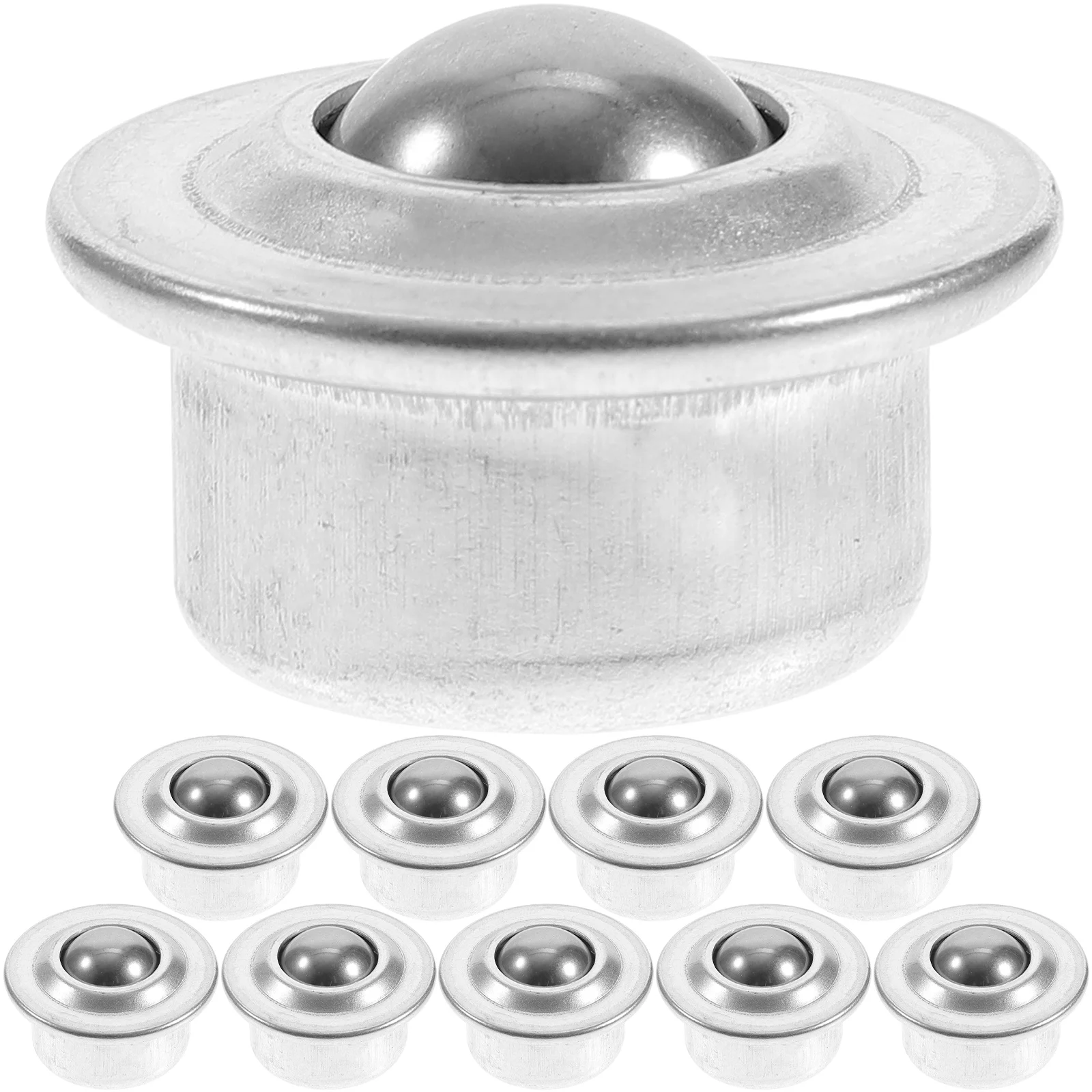 10 Pcs Metal Ball Bearing Mounted Castor Wheels Hardened Transfer Bearings Table Support Rotatable Travel
10 Pcs Metal Ball Bearing Mounted Castor Wheels Hardened Transfer Bearings Table Support Rotatable Travel
