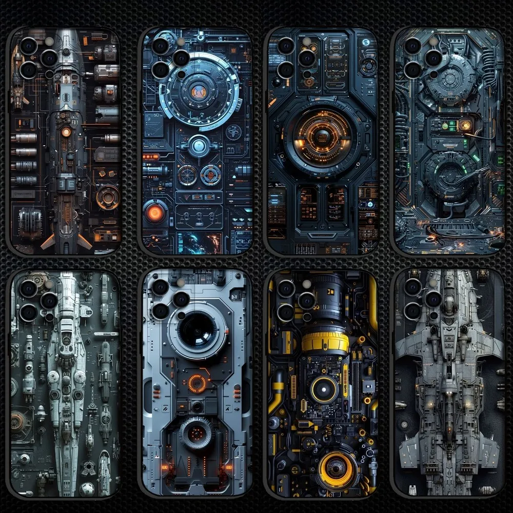 Mechanical style Phone Case For iPhone 16,15,14,13,12,11 Plus,Pro Max, Soft Silicone Black Cover
Mechanical style Phone Case For iPhone 16,15,14,13,12,11 Plus,Pro Max, Soft Silicone Black Cover