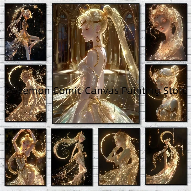 Anime Aesthetic Room Decor Sailor Moon Canvas Stickers and Posters Picture Home Decoration Children's Gift
Anime Aesthetic Room Decor Sailor Moon Canvas Stickers and Posters Picture Home Decoration Children's Gift