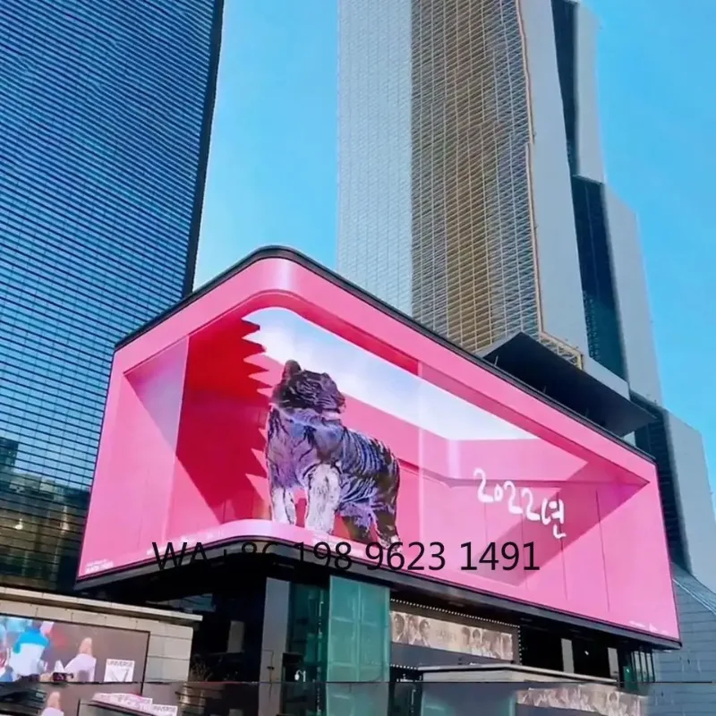 Naked-Eye 3D LED Display 90 Degree Architectural Curved Wall Digital Signage Outdoor Advertising Billboard for Retail Store
Naked-Eye 3D LED Display 90 Degree Architectural Curved Wall Digital Signage Outdoor Advertising Billboard for Retail Store