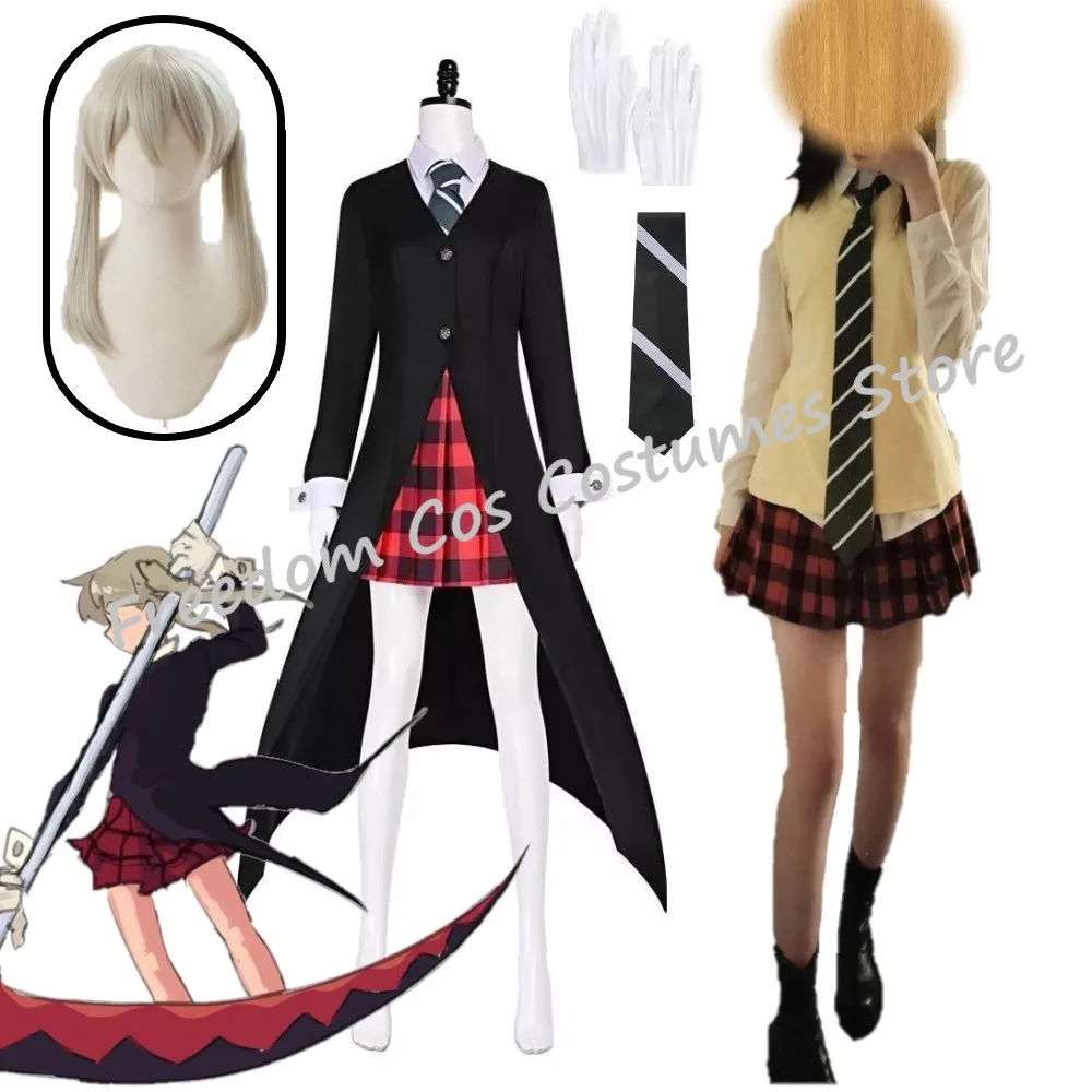 Anime Soul Eater Maka Albarn Cosplay Costume Women Girl Skirt Uniform Halloween Carnival Party Wig Jackets Tie White Gloves
Anime Soul Eater Maka Albarn Cosplay Costume Women Girl Skirt Uniform Halloween Carnival Party Wig Jackets Tie White Gloves