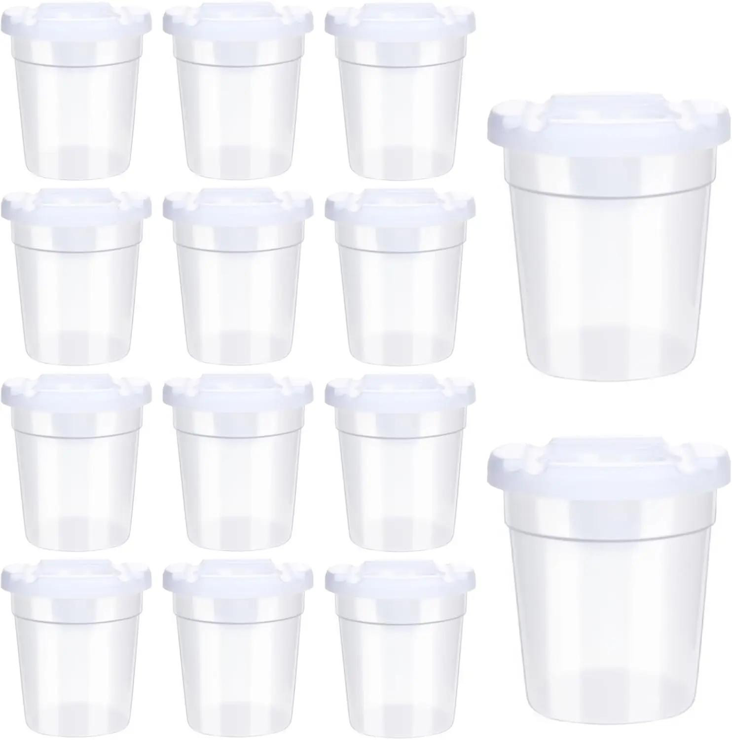 Набор из 24 непроливающихся стаканчиков для красок для детей, пластиковые контейнеры с крышками, идеально подходят для творчества и использования в школе
Набор из 24 непроливающихся стаканчиков для красок для детей, пластиковые контейнеры с крышками, идеально подходят для творчества и использования в школе