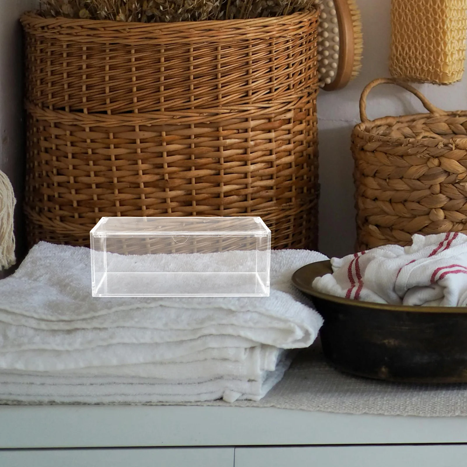 Dryer Sheet Box Transparent Acrylic Beads Dispenser Clear Laundry Detergents Container Storage Organizer Large Capacity
Dryer Sheet Box Transparent Acrylic Beads Dispenser Clear Laundry Detergents Container Storage Organizer Large Capacity