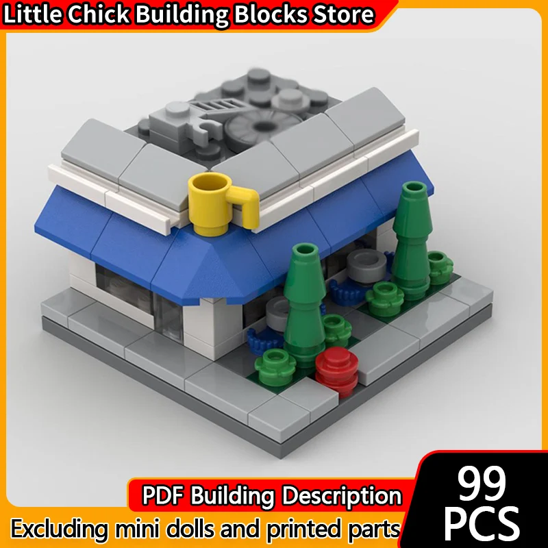 City Street View Model MOC Building Bricks Small Corner Cafe Modular Technology Children Holiday Gifts Assemble Toys Suit
City Street View Model MOC Building Bricks Small Corner Cafe Modular Technology Children Holiday Gifts Assemble Toys Suit