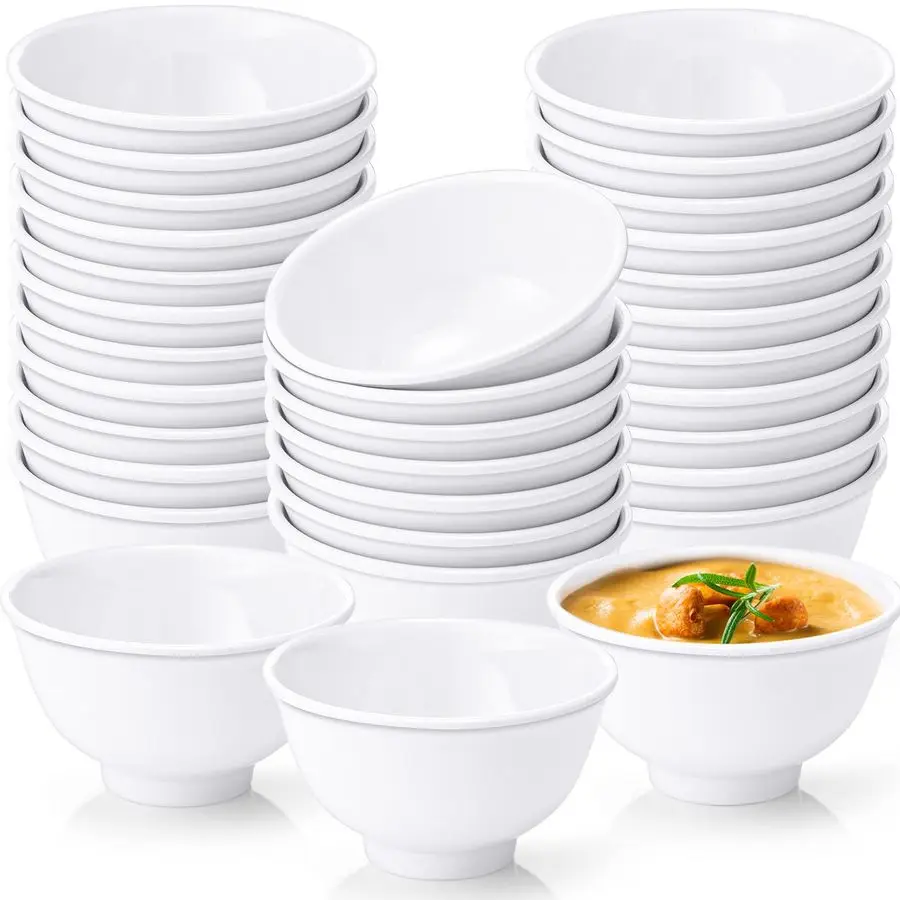 Набор мисок из 36 предметов, небьющиеся десертные суповые салатники для макарон, хлопьев, супа, можно мыть в посудомоечной машине, 6 унций, белый
Набор мисок из 36 предметов, небьющиеся десертные суповые салатники для макарон, хлопьев, супа, можно мыть в посудомоечной машине, 6 унций, белый