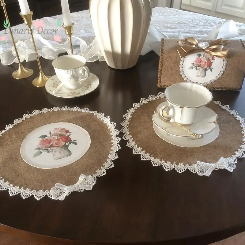Suede Fabric American Placemat, Heat Insulation Table Cloth, Bowl & Vase Coaster
Suede Fabric American Placemat, Heat Insulation Table Cloth, Bowl & Vase Coaster