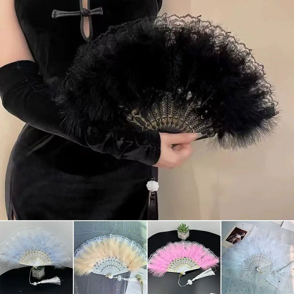 Costume Accessories with Pendant Feather Fan Handmade Lolita Feather Folding Fan Hand Held Fan Party Decor
Costume Accessories with Pendant Feather Fan Handmade Lolita Feather Folding Fan Hand Held Fan Party Decor
