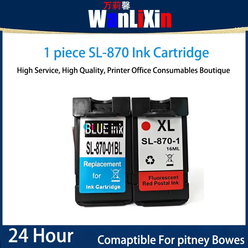 1 piece SL8701 SL-870-1 SL-870-01 Blue RED for Pitney Bowes ink cartridges SL-870-01BL SL-870
1 piece SL8701 SL-870-1 SL-870-01 Blue RED for Pitney Bowes ink cartridges SL-870-01BL SL-870