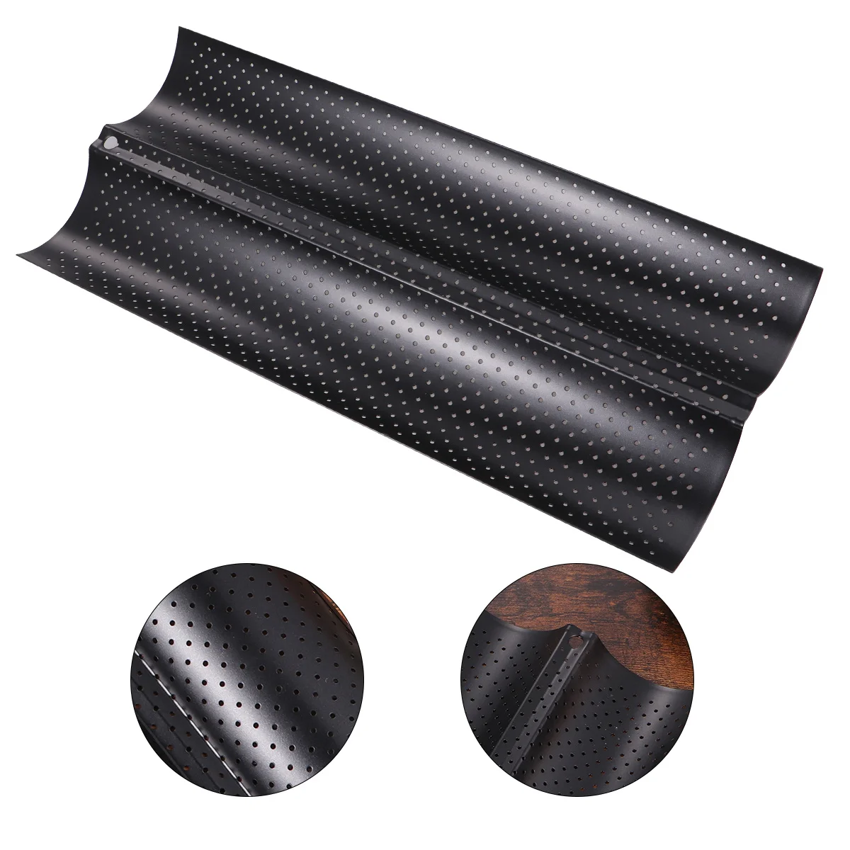 French Bread Rack Stainless Steel 2 Slot Wavy Baking Tray Non-Stick Even Kitchen Baking Tool Bread Mold
French Bread Rack Stainless Steel 2 Slot Wavy Baking Tray Non-Stick Even Kitchen Baking Tool Bread Mold