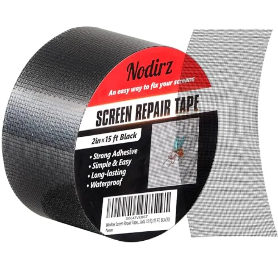 Window Screen Repair Tape, 2 in X 180IN Screen Repair Kit for Windows or Doors, Strong Adhesive Screen Patch Repair Kit Mesh Re
Window Screen Repair Tape, 2 in X 180IN Screen Repair Kit for Windows or Doors, Strong Adhesive Screen Patch Repair Kit Mesh Re