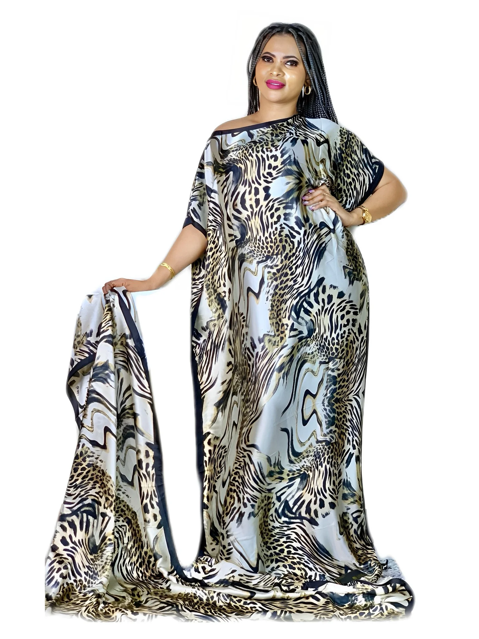 Floral Print Crew Neck Kaftan Abaya, Modest Batwing Sleeve Maxi Dress, Women's Clothing
Floral Print Crew Neck Kaftan Abaya, Modest Batwing Sleeve Maxi Dress, Women's Clothing