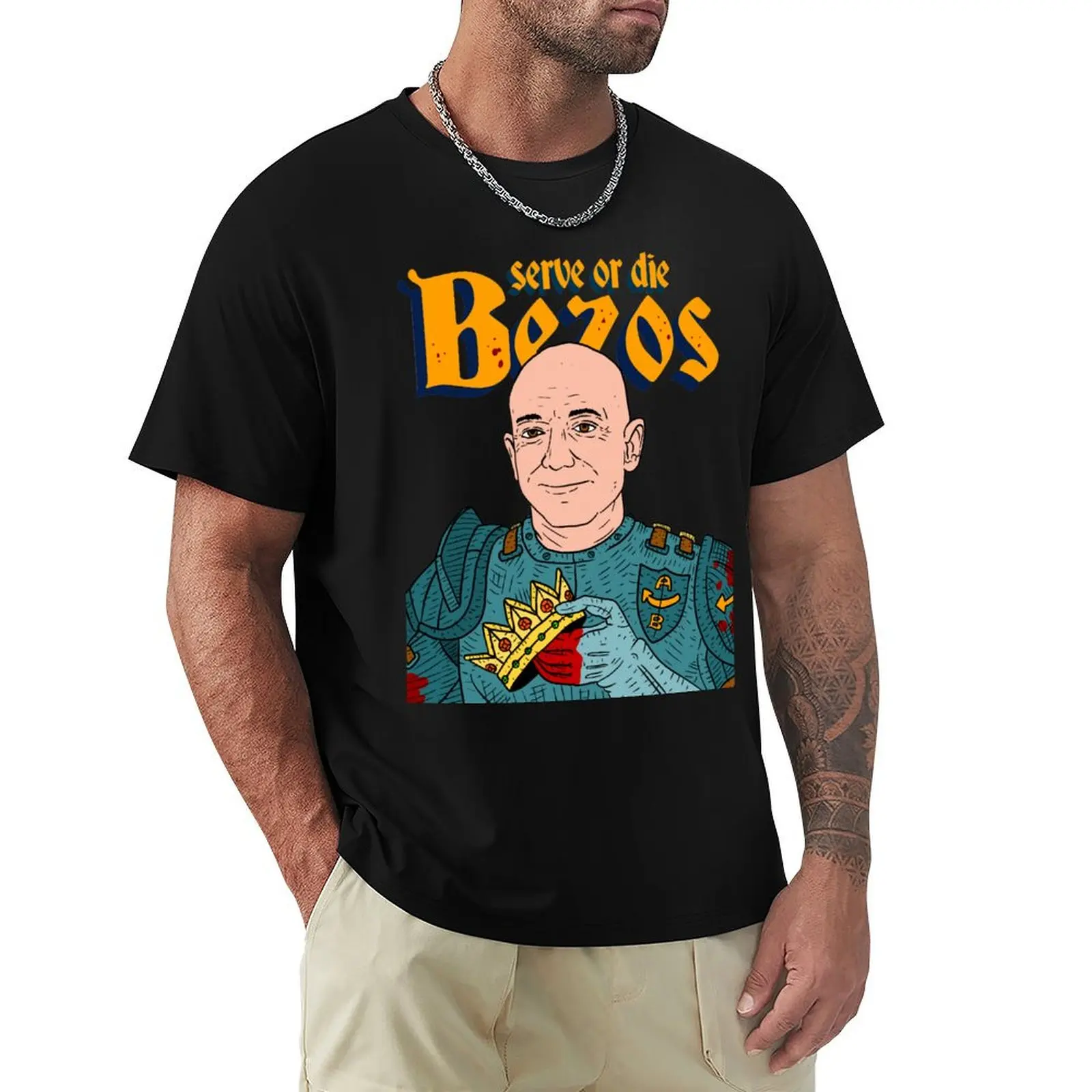 serve king jeff bezos. amazon. T-Shirt Standard Fit Solid Tee Shirt
serve king jeff bezos. amazon. T-Shirt Standard Fit Solid Tee Shirt