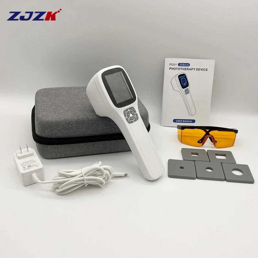 ZJZK Professional 308nm UVB Phototherapy Lamp for Psoriasis Eczema Vitiligo Treatment Ultraviolet Light Therapy Skin Care
ZJZK Professional 308nm UVB Phototherapy Lamp for Psoriasis Eczema Vitiligo Treatment Ultraviolet Light Therapy Skin Care