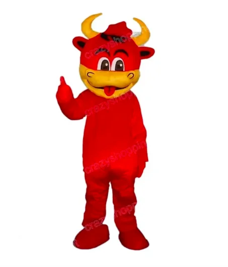 New Adult Hot Sale Foam High Quality Red Cow Cartoon Mascot Costume Plush Christmas Fancy Dress Halloween Mascot Costume
New Adult Hot Sale Foam High Quality Red Cow Cartoon Mascot Costume Plush Christmas Fancy Dress Halloween Mascot Costume