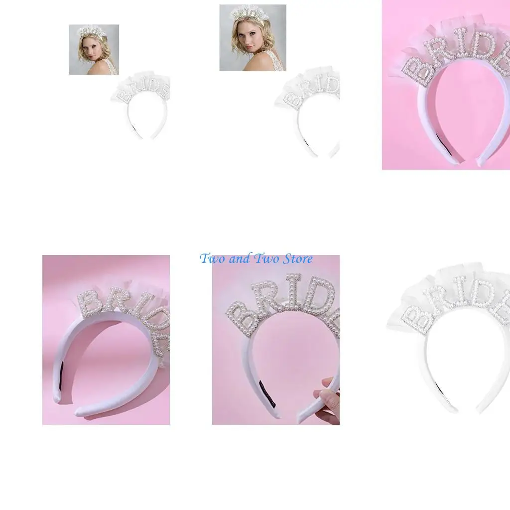 HX6F Bride Headband Bachelorette Party Bride to Be Bridal Headpiece for Bridal Shower
HX6F Bride Headband Bachelorette Party Bride to Be Bridal Headpiece for Bridal Shower