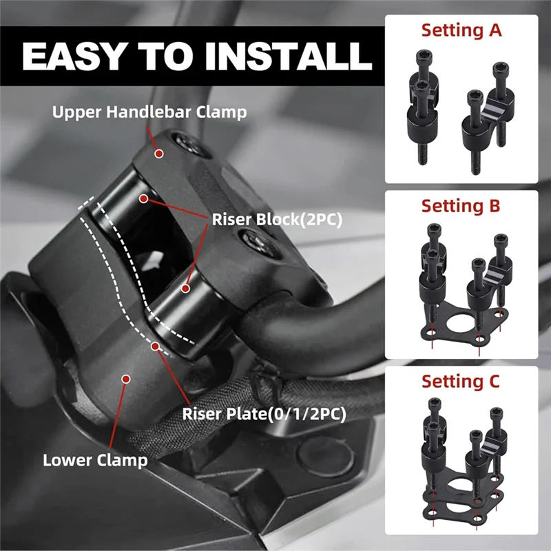 Better-Handlebar Riser Forcan Am Spyder RT Rts F3 F3s Aluminum Handle Bar Riser Extension
Better-Handlebar Riser Forcan Am Spyder RT Rts F3 F3s Aluminum Handle Bar Riser Extension