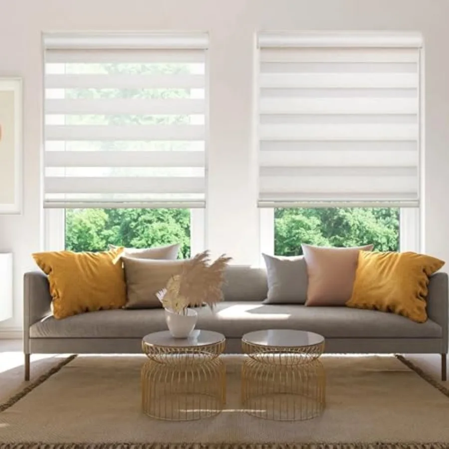 Cordless Zebra Blinds for Windows, Modern Dual Layer Zebra Blinds with Light Filtering and Privacy Control, Easy Install Zebra
Cordless Zebra Blinds for Windows, Modern Dual Layer Zebra Blinds with Light Filtering and Privacy Control, Easy Install Zebra