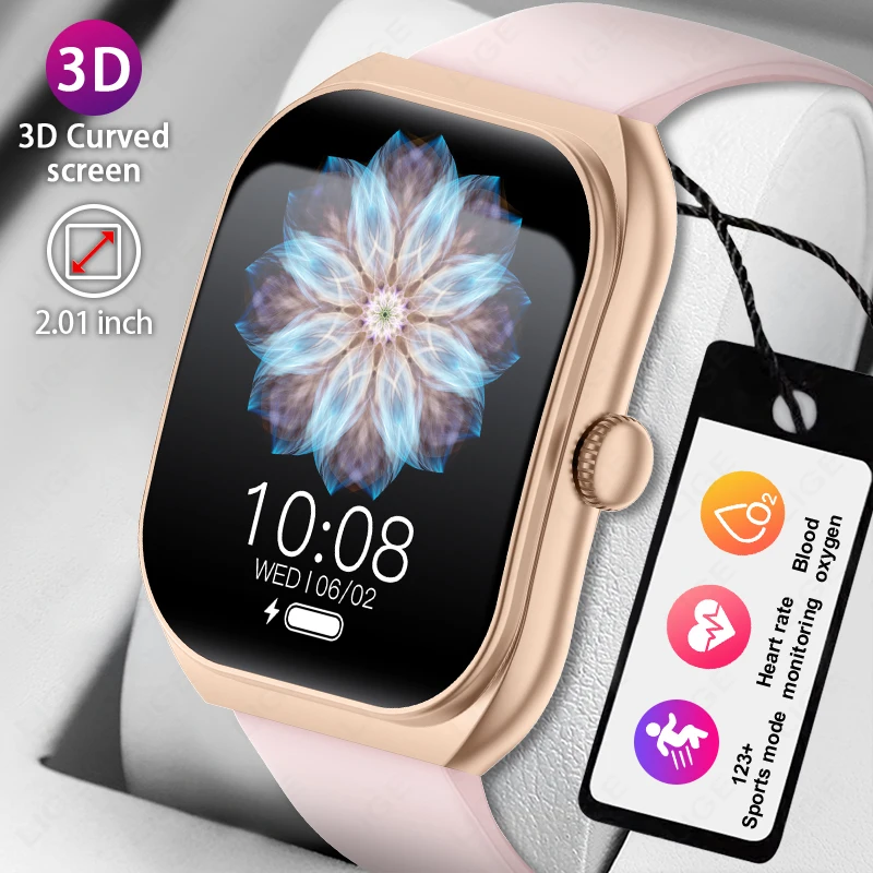 Умные часы LIGE для женщин 2.01 дюймовые водонепроницаемые часы Bluetooth телефон 2025 Женское здоровье Умные часы 
Умные часы LIGE для женщин 2.01 дюймовые водонепроницаемые часы Bluetooth телефон 2025 Женское здоровье Умные часы