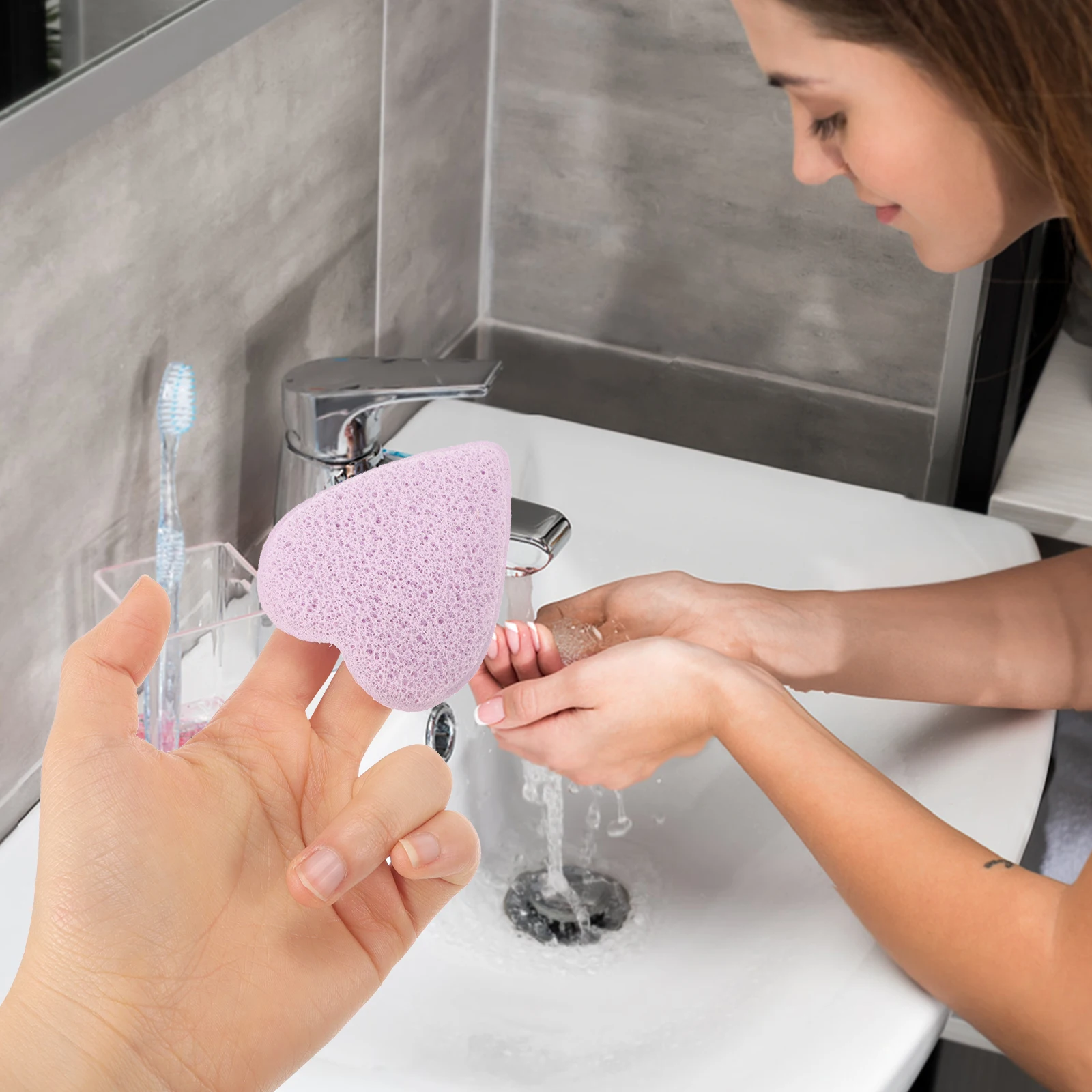 Thickened Face for Deep Cleansing Purple Puff Removing Dirt Oil Exfoliating Face Exfoliating Sponges Makeup
Thickened Face for Deep Cleansing Purple Puff Removing Dirt Oil Exfoliating Face Exfoliating Sponges Makeup