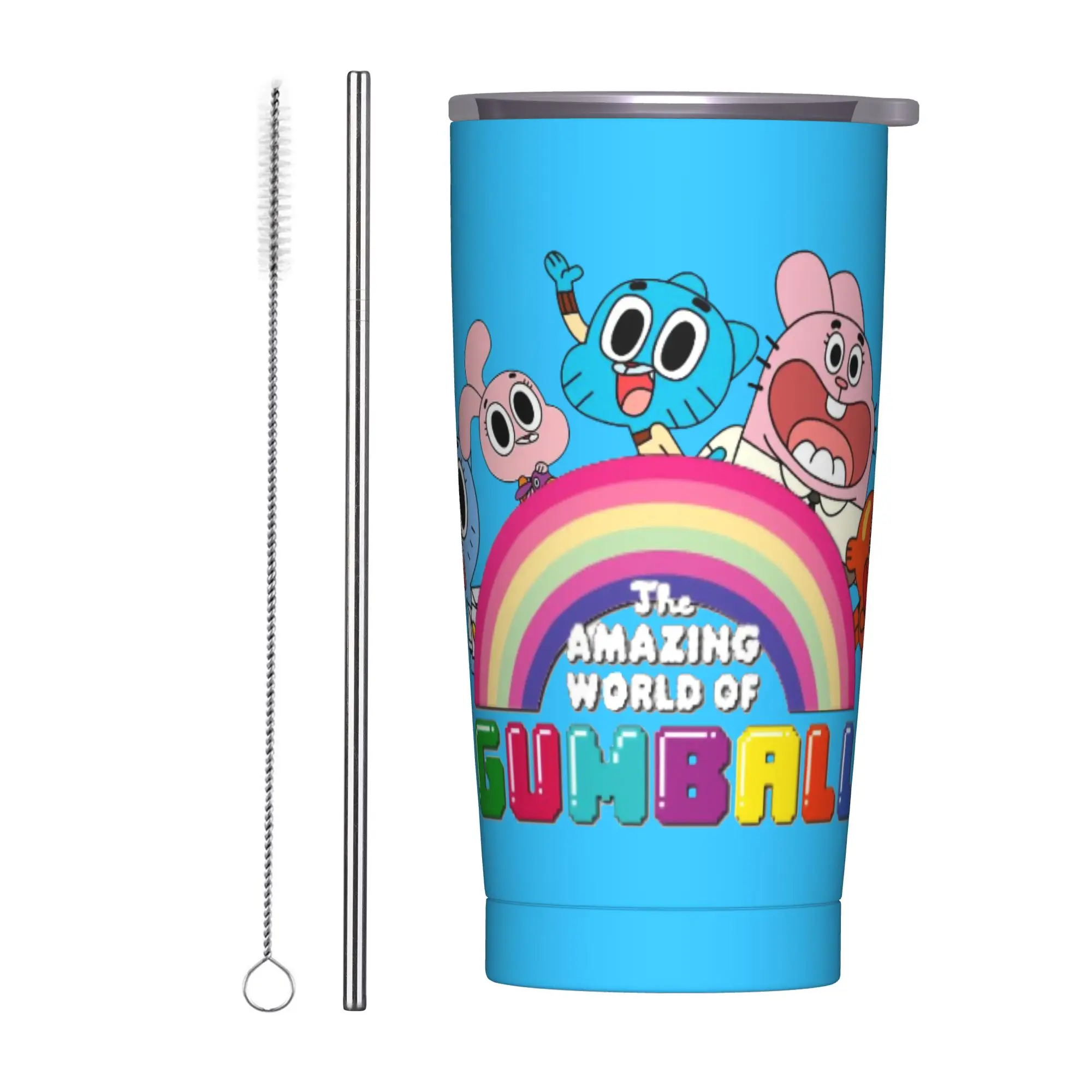Gumball Spray Cartoon Tumbler Vacuum Insulated Amazing World Of Gumball Coffee Cups with Lid Straw Home Mugs Hot Cold Drink
Gumball Spray Cartoon Tumbler Vacuum Insulated Amazing World Of Gumball Coffee Cups with Lid Straw Home Mugs Hot Cold Drink