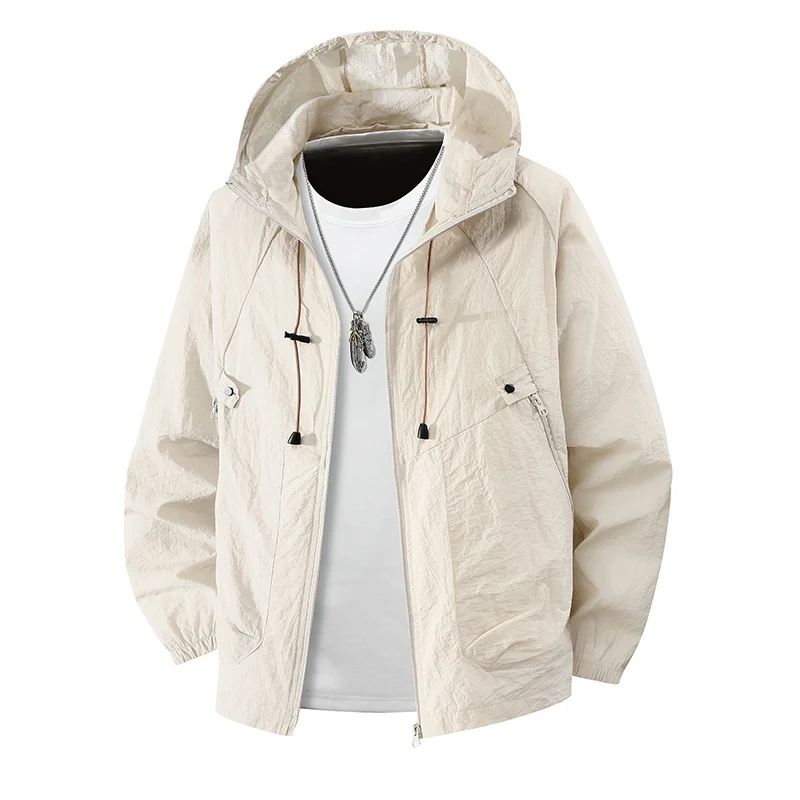 Men's Fashionable Sunscreen Breathable Skin Coat Men Quick Drying Zipper Windbreaker Sportswear for Daily Outdoor Leisure New
Men's Fashionable Sunscreen Breathable Skin Coat Men Quick Drying Zipper Windbreaker Sportswear for Daily Outdoor Leisure New