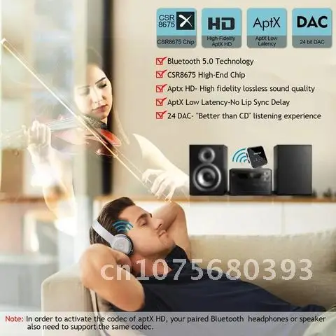 Приемник-передатчик Bluetooth 5,0 для звонков по громкой связи CSR8675 AptX HD/LL 3,5 мм AUX RCA аудио беспроводной адаптер для ТВ автомобильный динамик ПК
Приемник-передатчик Bluetooth 5,0 для звонков по громкой связи CSR8675 AptX HD/LL 3,5 мм AUX RCA аудио беспроводной адаптер для ТВ автомобильный динамик ПК