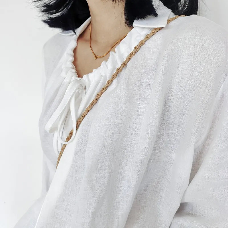 Hemp, high count, small number, texture, drawstring, lace up, long sleeved shirt, loose, lazy style, can be used as a sunscreen
Hemp, high count, small number, texture, drawstring, lace up, long sleeved shirt, loose, lazy style, can be used as a sunscreen