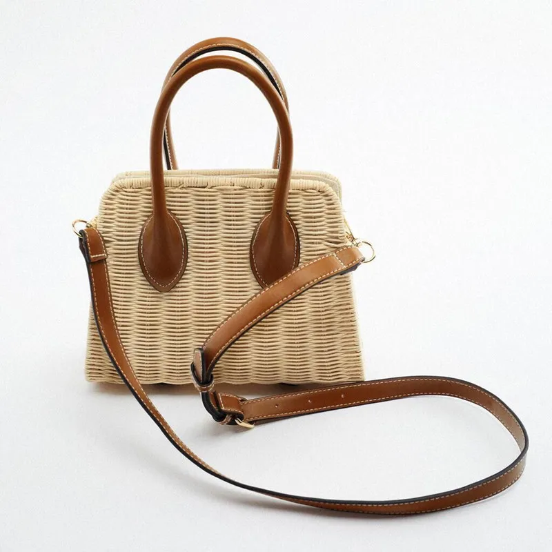Bohemian Wicker Woven Rattan Bag Handbags Designer Bag Summer Straw Bags for Women 2023 Boho Beach Shoulder Crossbody Bags Tote
Bohemian Wicker Woven Rattan Bag Handbags Designer Bag Summer Straw Bags for Women 2023 Boho Beach Shoulder Crossbody Bags Tote