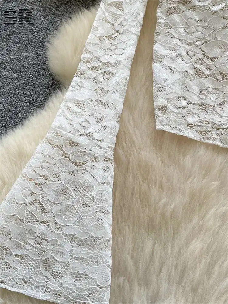 BabYoung 2025 весенние базовые топы с расклешенными рукавами и v-образным вырезом, тонкие дизайнерские блузки, темпераментные женские прозрачные уличные рубашки, кружевные рубашки
BabYoung 2025 весенние базовые топы с расклешенными рукавами и v-образным вырезом, тонкие дизайнерские блузки, темпераментные женские прозрачные уличные рубашки, кружевные рубашки