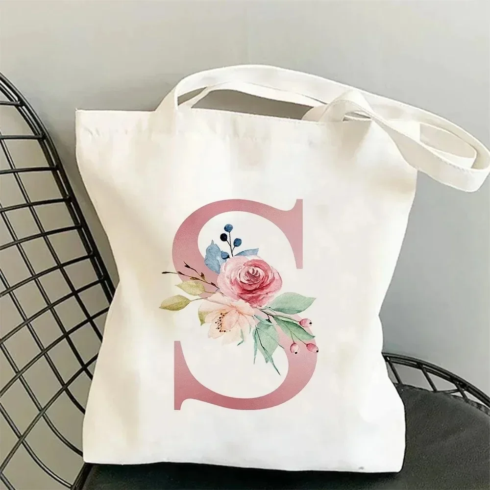 Fashion Customized Name Canvas Bag Women's Travel and Leisure One Shoulder Handbag Pink Letter White Canvas Large Capacity
Fashion Customized Name Canvas Bag Women's Travel and Leisure One Shoulder Handbag Pink Letter White Canvas Large Capacity