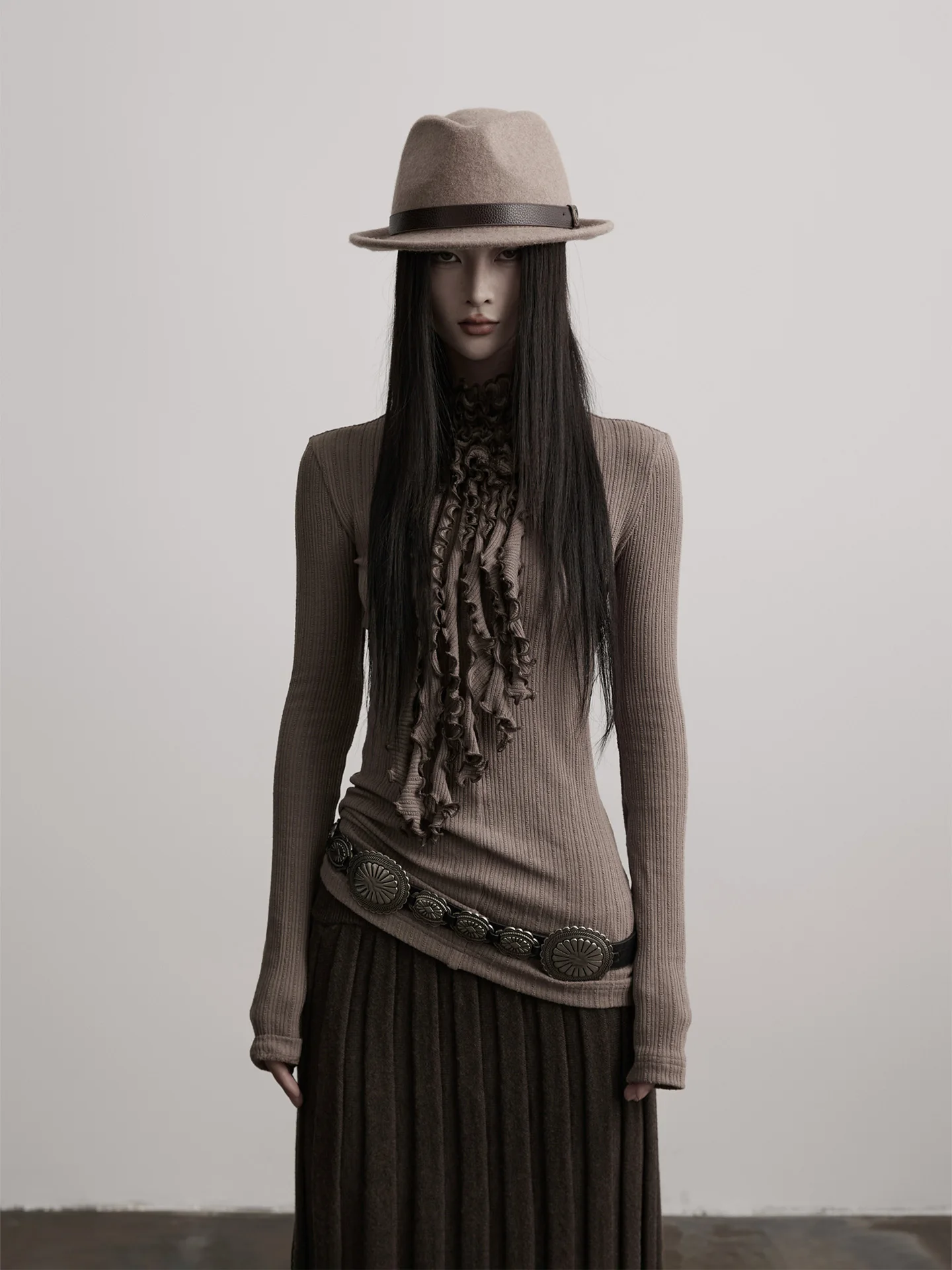 Indue Long Sve Knitted High Collar Slim Fit T-irt for Women k Sle Base Layer Top Textured Irregular Ne Design
Indue Long Sve Knitted High Collar Slim Fit T-irt for Women k Sle Base Layer Top Textured Irregular Ne Design