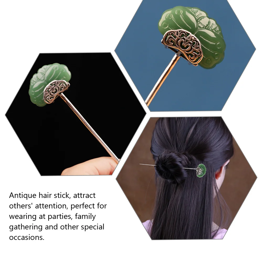 Chopsticks Hairpin Women Barrettes Decorative Pins Alloy Accessories Long Hair Buns Styling Agate Material Safe Reliable
Chopsticks Hairpin Women Barrettes Decorative Pins Alloy Accessories Long Hair Buns Styling Agate Material Safe Reliable