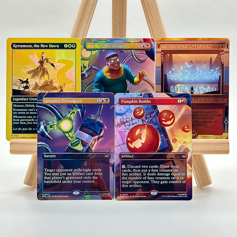 Набор для самостоятельного изготовления коллекционных карточек Magic The Gathering: «Туманный ползун» и «Тыквенные бомбы» (коллекция Color Flash) – игрушки-подарки
Набор для самостоятельного изготовления коллекционных карточек Magic The Gathering: «Туманный ползун» и «Тыквенные бомбы» (коллекция Color Flash) – игрушки-подарки