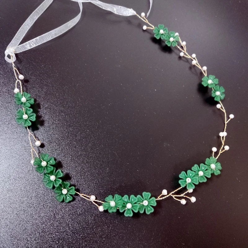 Fashion Bridal Green Flower Hairband For Women Wedding Party Lady Headpieces Handmade Pearl Hairband Jewelry Hair Accessories
Fashion Bridal Green Flower Hairband For Women Wedding Party Lady Headpieces Handmade Pearl Hairband Jewelry Hair Accessories