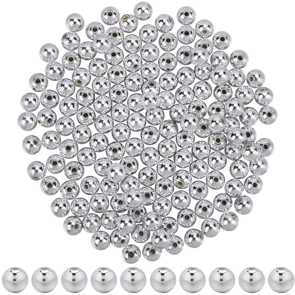 500Pcs Plastic Beads Eco-Friendly Electroplated Beads Round Silver Plated 7.5~8mm Hole: 1.8~2mm
500Pcs Plastic Beads Eco-Friendly Electroplated Beads Round Silver Plated 7.5~8mm Hole: 1.8~2mm
