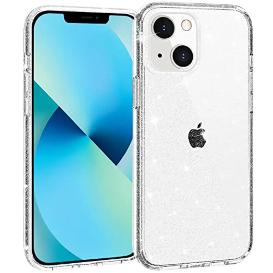 Phone Case Compatible with iPhone 13 iPhone 14, Glitter Case Clear Sparkling Protective Bumper Cute Cover for Girls Women
Phone Case Compatible with iPhone 13 iPhone 14, Glitter Case Clear Sparkling Protective Bumper Cute Cover for Girls Women