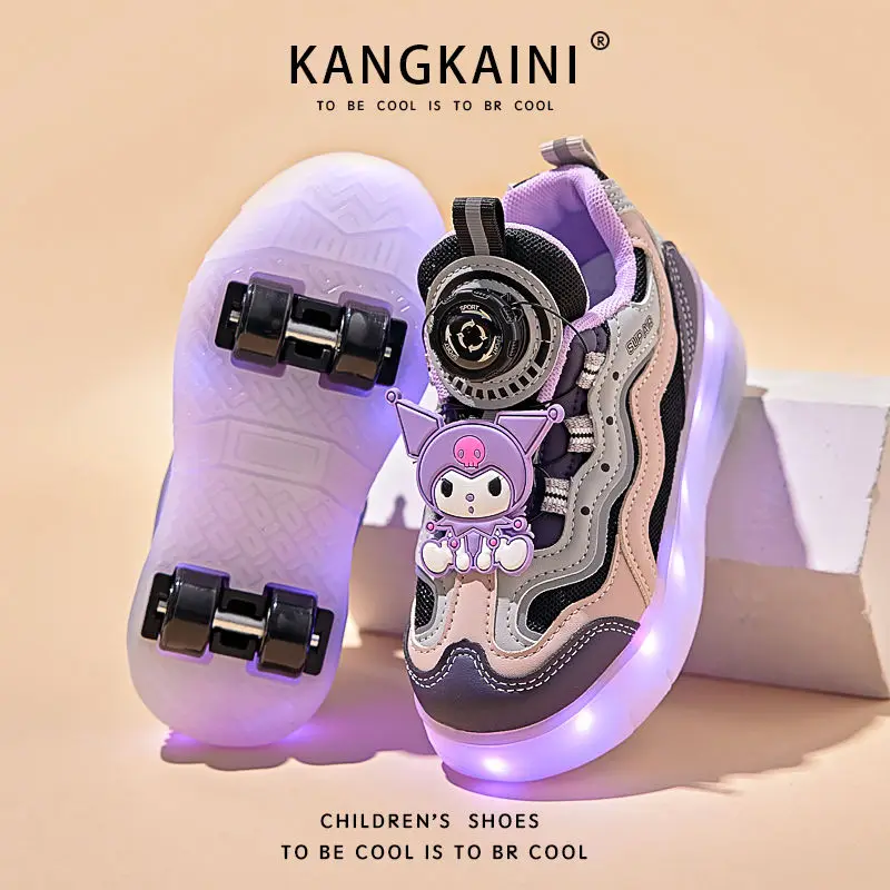 Kuromi Anime Kawaii MINISO Board Shoes Cute Cartoon Luminous Sport Roller Wheels Sneakers Lovely Pendant Gifts for Girls
Kuromi Anime Kawaii MINISO Board Shoes Cute Cartoon Luminous Sport Roller Wheels Sneakers Lovely Pendant Gifts for Girls