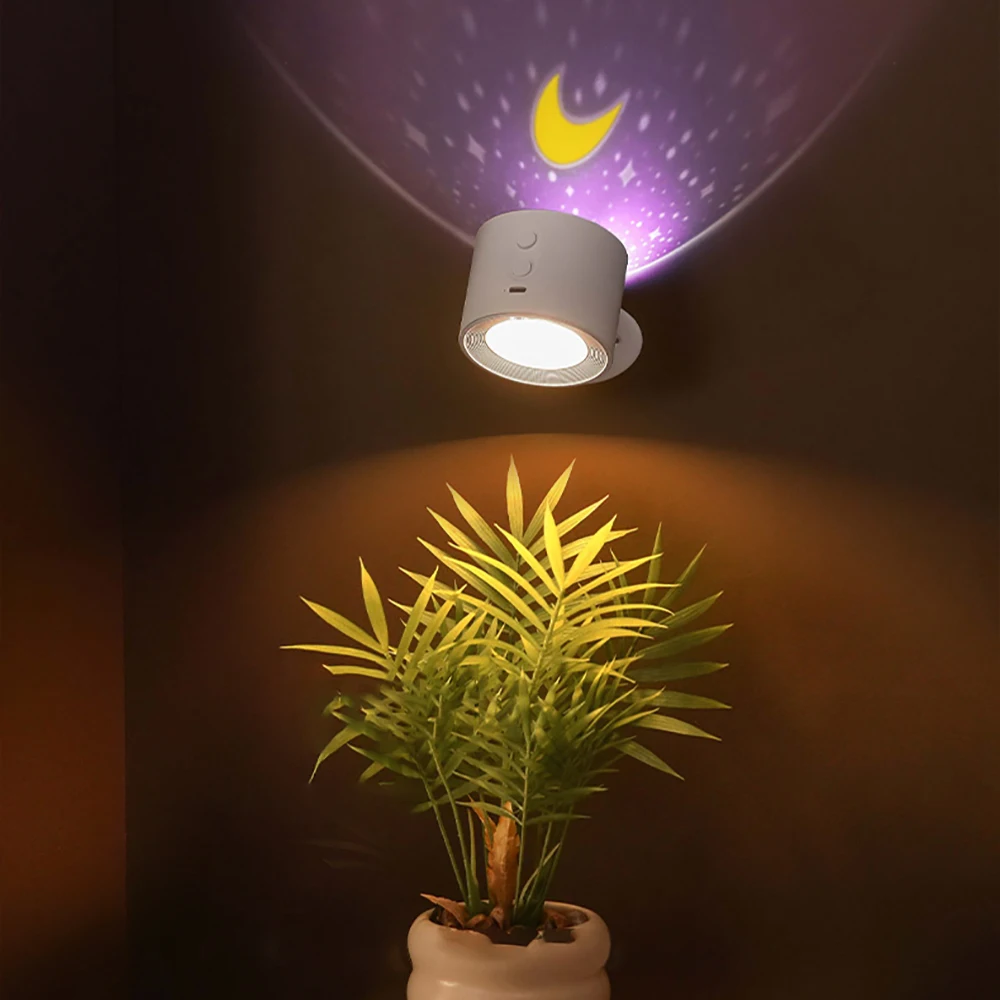 Smart Projection Wall Light 2-in-1 Projection Lamp & Night Light 3 Color Temperatures 360° Magnetic Swivel Base
Smart Projection Wall Light 2-in-1 Projection Lamp & Night Light 3 Color Temperatures 360° Magnetic Swivel Base
