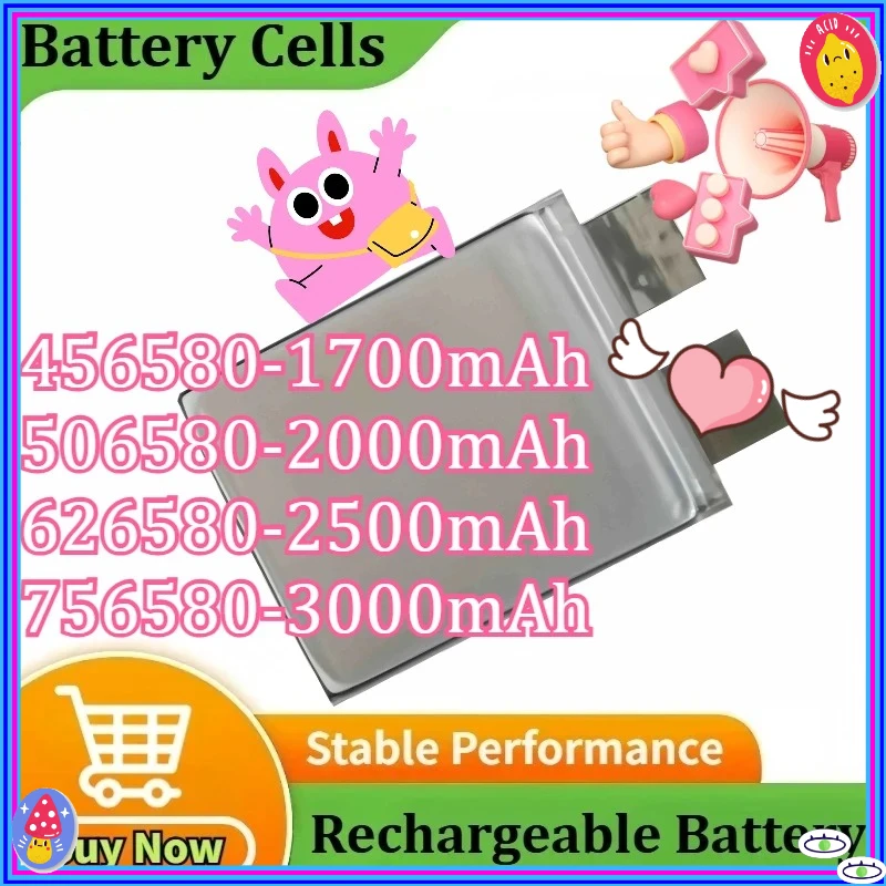 456580 506580 626580 756580 for Car Jump Starter Automobile Lgniter Drone High-rate Lithium Battery Cells 1700/2000/2500/3000mAh
456580 506580 626580 756580 for Car Jump Starter Automobile Lgniter Drone High-rate Lithium Battery Cells 1700/2000/2500/3000mAh