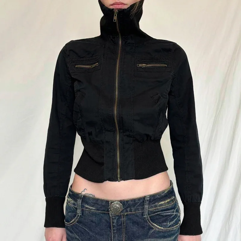FigureFlattering Jacket Zippered Front Closure Jacket Premium Woven Workwear Jacket Waistband Cinching Utility Outerwear
FigureFlattering Jacket Zippered Front Closure Jacket Premium Woven Workwear Jacket Waistband Cinching Utility Outerwear