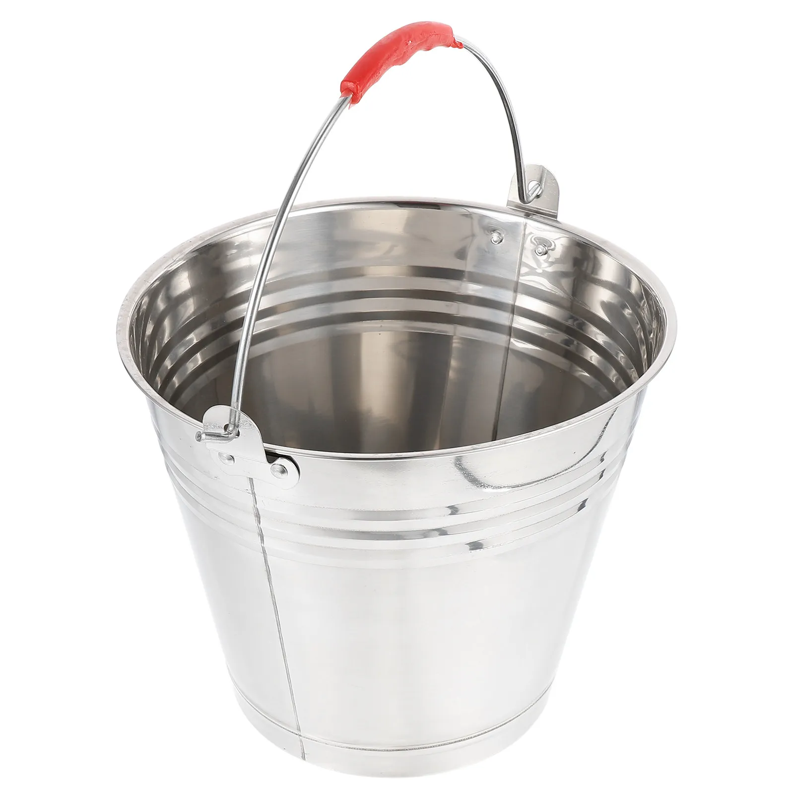Buckets Water Thickened Storage Tool Barrel Wear-resistant Practical Silver Utensil Durable
Buckets Water Thickened Storage Tool Barrel Wear-resistant Practical Silver Utensil Durable